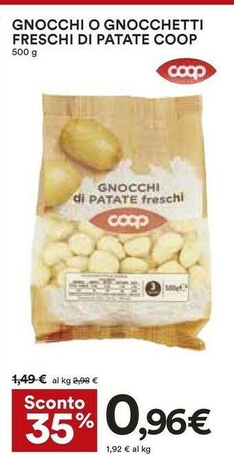 Coop Gnocchi di patate offerta