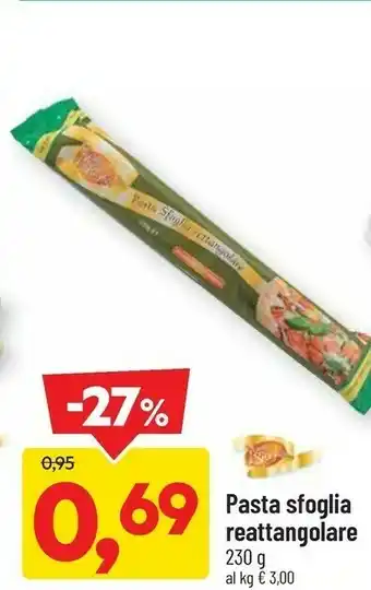 DPiù Dpiu Pasta Sfoglia Reattangolare offerta