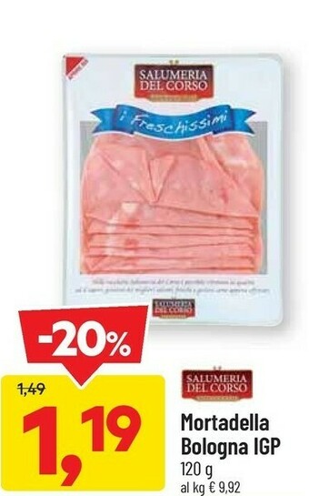 DPiù Salumeria del corso Mortadella Bologna IGP offerta