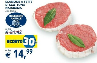 Esselunga Scamone A Fette Di Scottona Naturama Con Lardo offerta