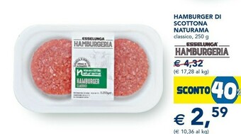 Esselunga Hamburger offerta