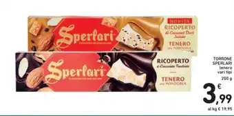 Spazio Conad TORRONE SPERLARI tenero vari tipi 200 g offerta