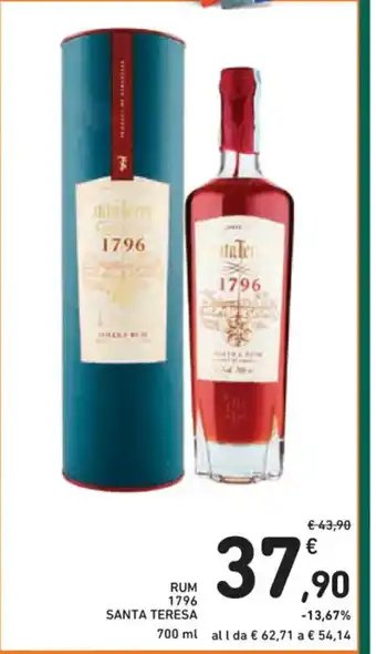 Spazio Conad RUM 1796 SANTA TERESA 700 ml offerta