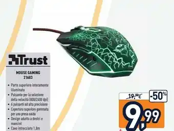 Unieuro Trust Mouse Gaming 21683 offerta