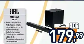 Unieuro Jbl SB170 offerta