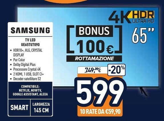 Samsung UE65TU7090 165,1 Cm (65\