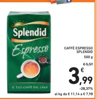 Spazio Conad CAFFÈ ESPRESSO SPLENDID 500 g offerta