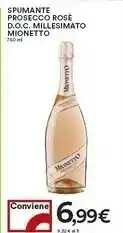 Coop Mionetto Spumante Proseccò Rose Doc Millesimato offerta