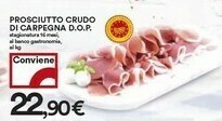 Coop Prosciutto Crudo Di Carpegna Dop offerta