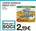 Coop Foxy Carta Igienica Mega 2 Veli 4 Rotoli offerta
