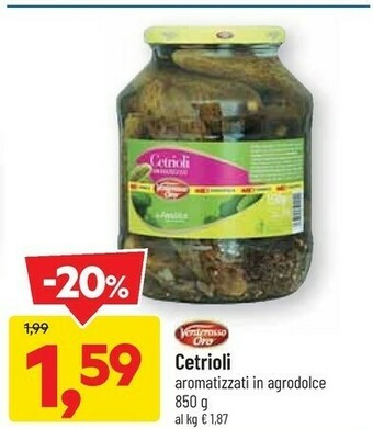 DPiù Cetrioli Aromatizzati In Agrodolce offerta
