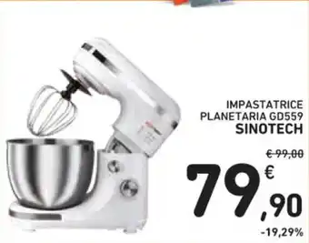 Spazio Conad IMPASTATRICE PLANETARIA GD559 SINOTECH offerta