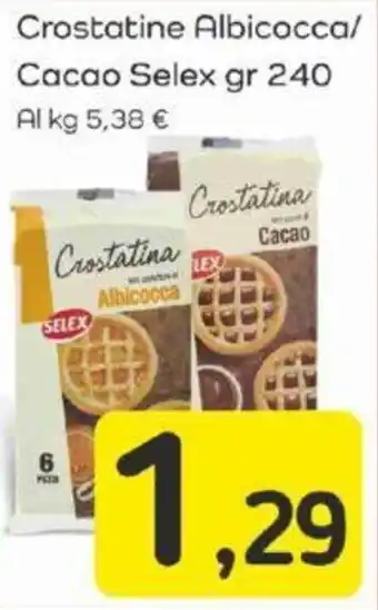 Famila Crostatine Albicocca/ Cacao Selex gr 240 offerta