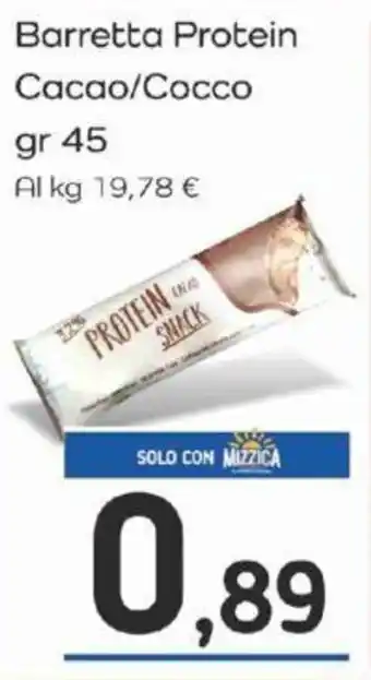 Famila Barretta Protein Cacao/Cocco gr 45 offerta