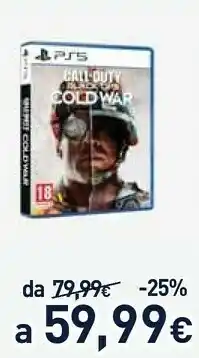 Unieuro Call Of Duty Cold War Ps5 offerta