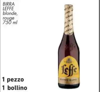 Spazio Conad BIRRA LEFFE blonde, rouge 750 ml offerta