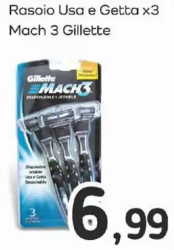 Famila Rasoio Usa e Getta x3 Mach 3 Gillette offerta