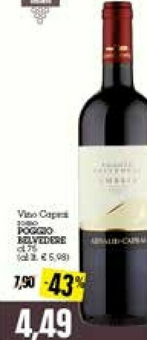 Emi Supermercati Vino Rosso offerta