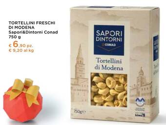 Spazio Conad TORTELLINI FRESCHI DI MODENA Sapori&Dintorni Conad 750 g offerta
