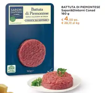 Spazio Conad BATTUTA DI PIEMONTESE Sapori&Dintorni Conad 160 g offerta
