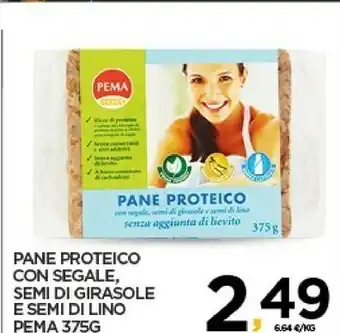 Interspar Pema Pane Proteico Con Segale, Semi Di Girasole E Semi Di Lino 375 G(ml) offerta