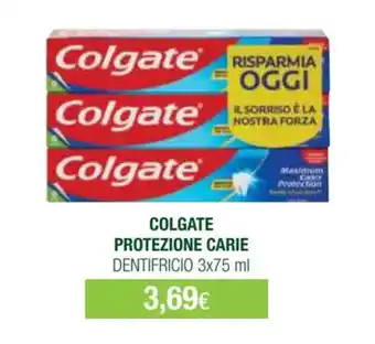 Acqua & Sapone COLGATE PROTEZIONE CARIE DENTIFRICIO 3x75 ml offerta