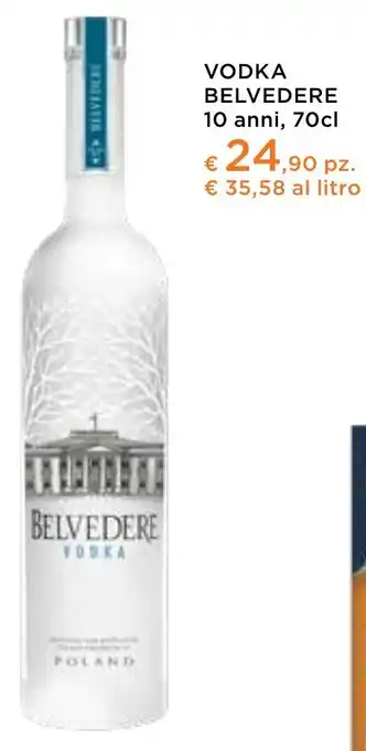 Spazio Conad VODKA BELVEDERE 10 anni, 70cl offerta