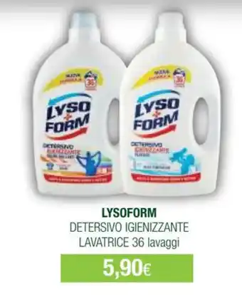 LYSOFORM DETERSIVO IGIENIZZANTE LAVATRICE 36 lavaggi
