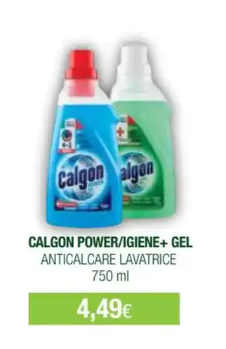 Acqua & Sapone CALGON POWER/IGIENE+ GEL ANTICALCARE LAVATRICE 750 ml offerta