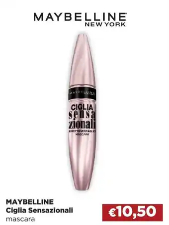 Acqua & Sapone MAYBELLINE Ciglia Sensazionali mascara offerta