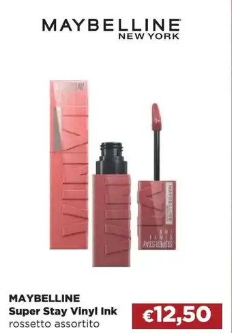 Acqua & Sapone MAYBELLINE Super Stay Vinyl Ink rossetto assortito offerta