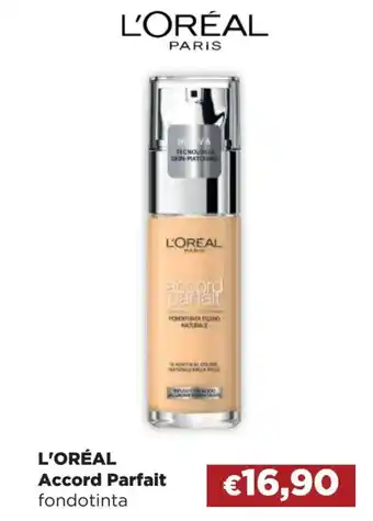 Acqua & Sapone L'ORÉAL Accord Parfait fondotinta offerta