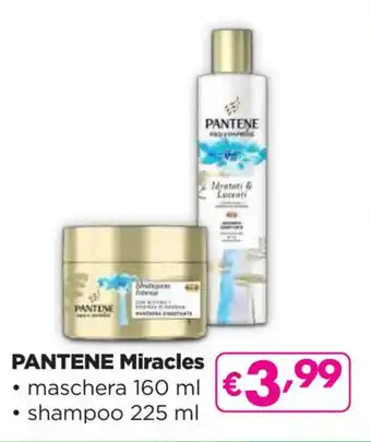 Acqua & Sapone PANTENE Miracles maschera 160 ml - shampoo 225 ml offerta