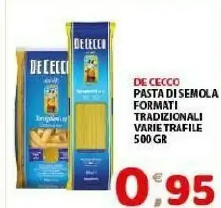 Mio Market De Cecco Pasta di semola offerta