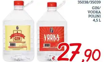 Zona GIN/ VODKA POLINI 4,5 L offerta