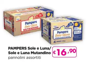 Acqua & Sapone PAMPERS Sole e Luna/ Sole e Luna Mutandino pannolini assortiti offerta