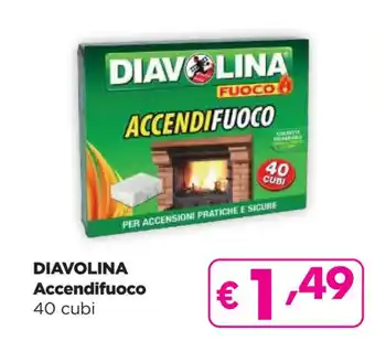 Acqua & Sapone DIAVOLINA Accendifuoco 40 cubi offerta