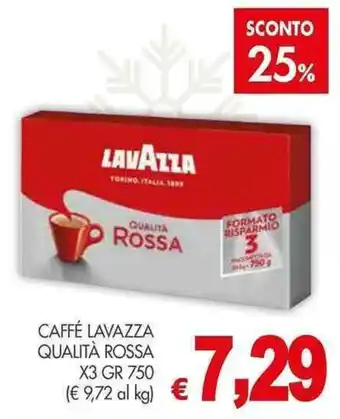PrestoFresco CAFFÉ LAVAZZA QUALITÀ ROSSA X3 GR 750 offerta