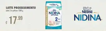 Nestle NIDINA LATTE PROSEGUIMENTO Latte 2 in polvere 1200 g