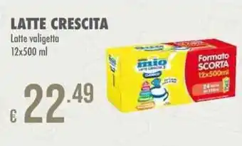 LATTE CRESCITA Latte valigetta 12x500 ml