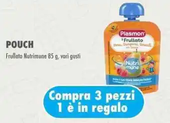 Io Bimbo Plasmon POUCH Frullato Nutrimune 85 g, vari gusti offerta
