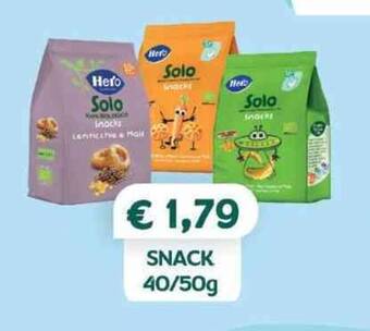 Io Bimbo Hero SNACK 40/50g offerta