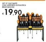 Bennet Bravo & Facile Set 37 Cacciaviti Con Supporto Di Plastica offerta