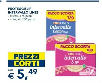 Esselunga Lines Proteggislip Intervallo offerta