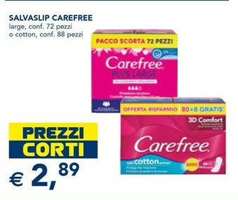 Esselunga Carefree Salvaslip offerta