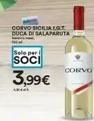 Coop Corvo Sicilia Duca Di Salaparuta offerta