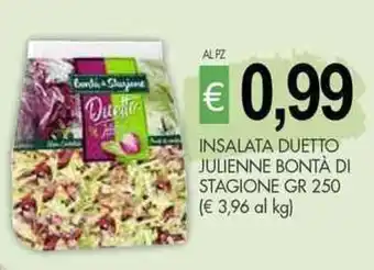 INSALATA DUETTO JULIENNE BONTÀ DI STAGIONE GR 250