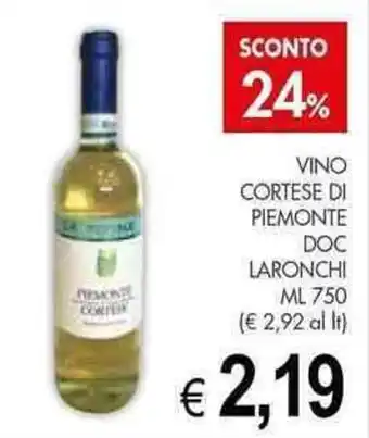 VINO CORTESE DI PIEMONTE DOC LARONCHI ML 750