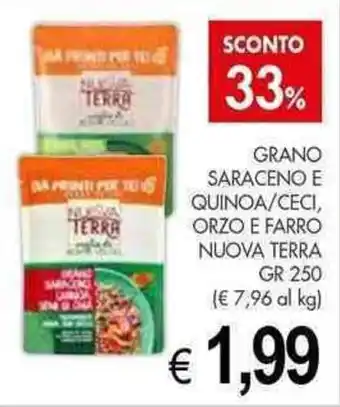 PrestoFresco GRANO SARACENO E QUINOA/CECI, ORZO E FARRO NUOVA TERRA GR 250 offerta