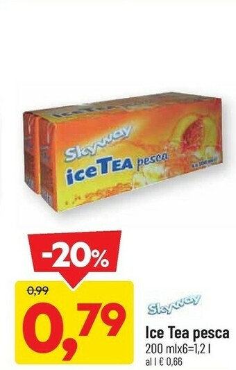 DPiù Skyway Ice Tea Pesca offerta